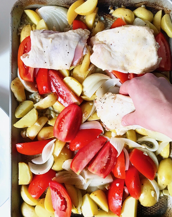 Frarej {Lebanese Lemon Chicken}