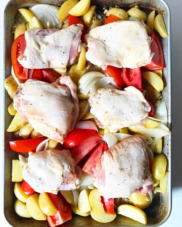 Frarej {Lebanese Lemon Chicken}