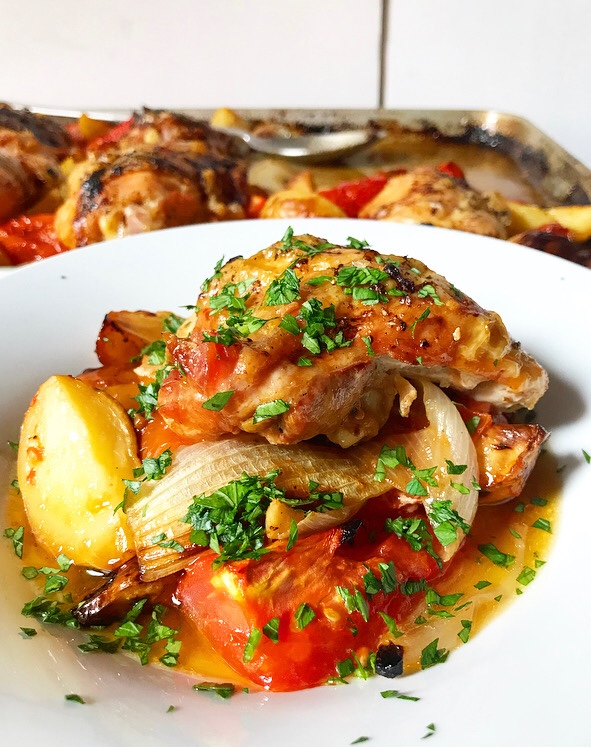 Frarej {Lebanese Lemon Chicken}