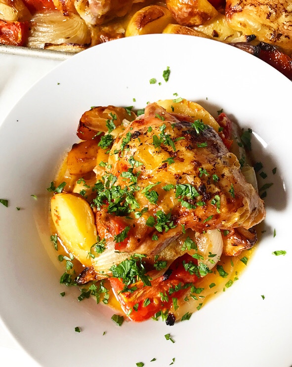 Frarej {Lebanese Lemon Chicken}