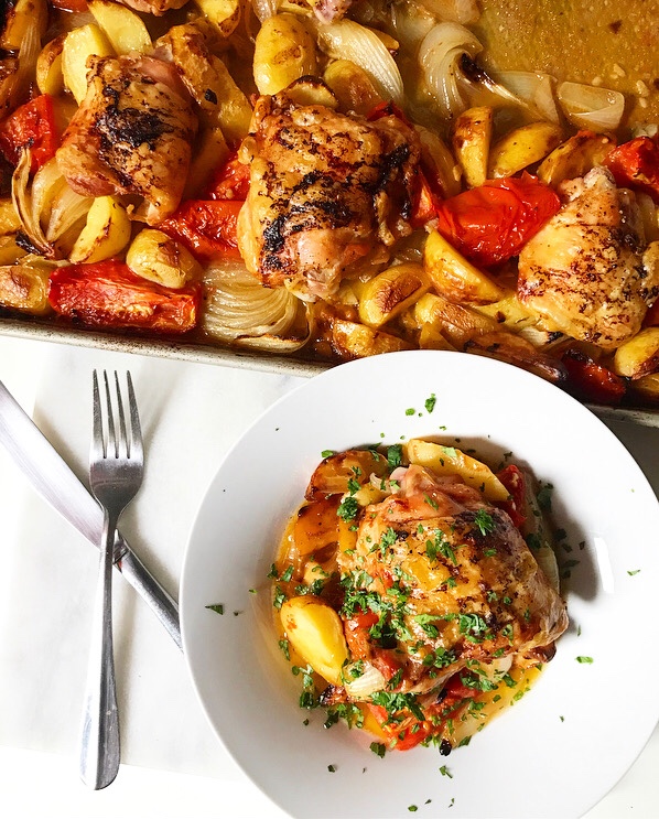 Frarej {Lebanese Lemon Chicken}