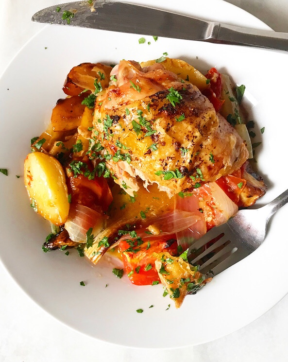 Frarej {Lebanese Lemon Chicken}
