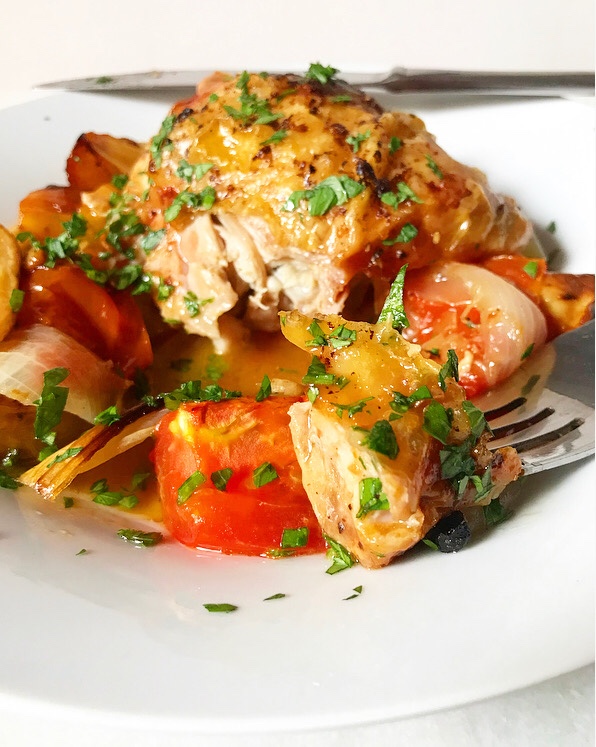 Frarej {Lebanese Lemon Chicken}