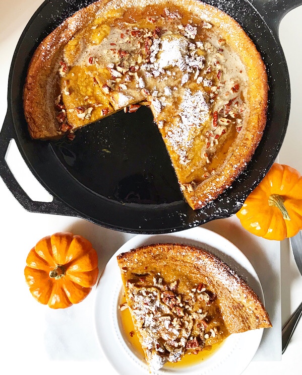 Pumpkin Puff Pancake {Dutch Baby}