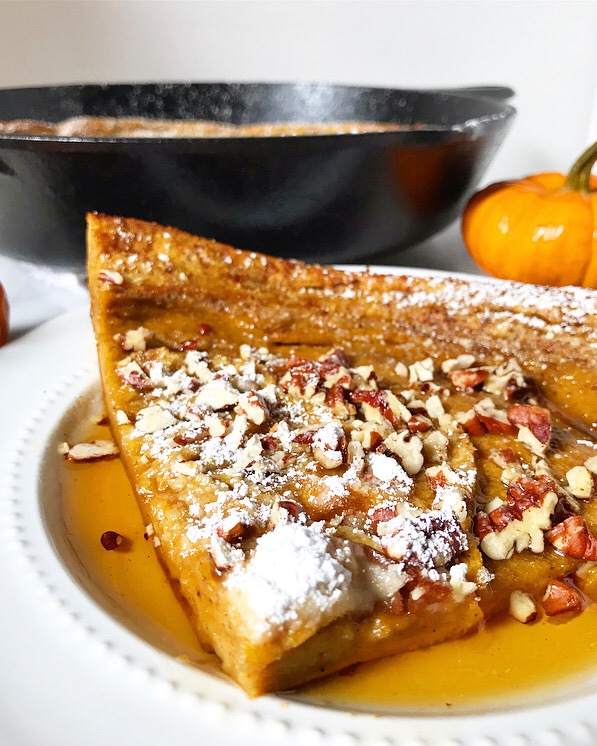 Pumpkin Puff Pancake {Dutch Baby}