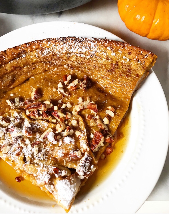 Pumpkin Puff Pancake {Dutch Baby}