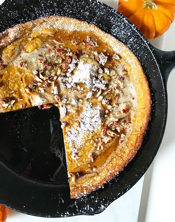 Pumpkin Puff Pancake {Dutch Baby}