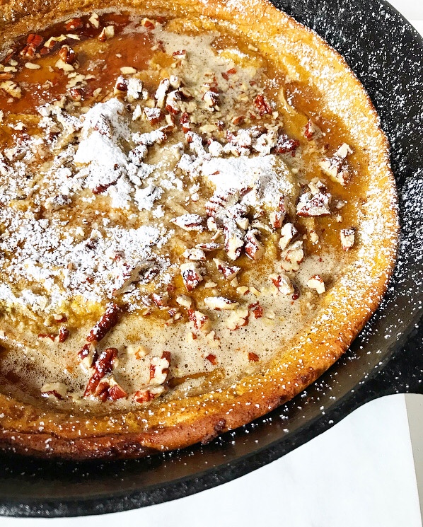 Pumpkin Puff Pancake {Dutch Baby}