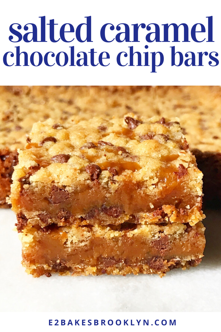 Salted Caramel Chocolate Chip Bars