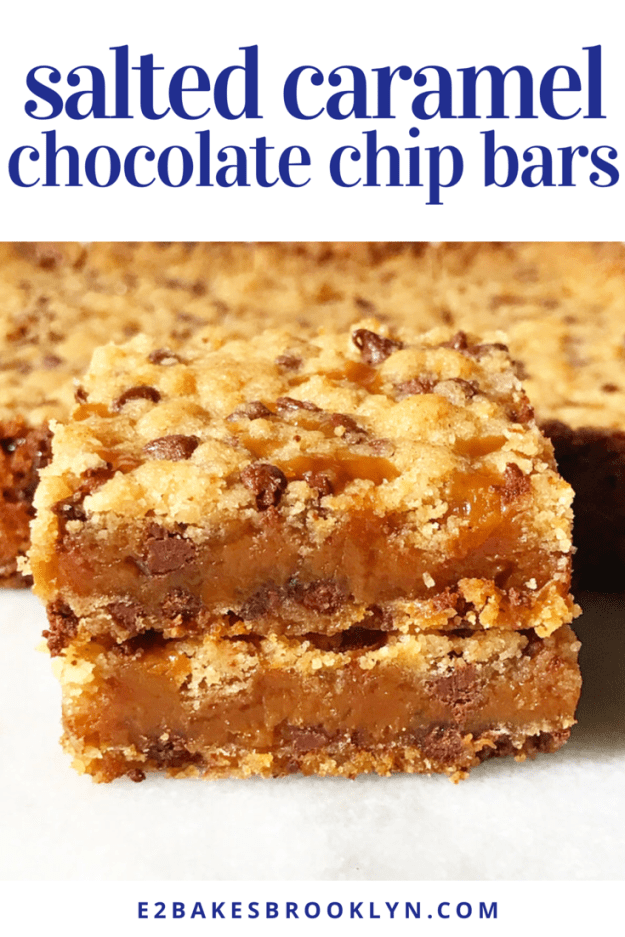 Salted Caramel Chocolate Chip Bars