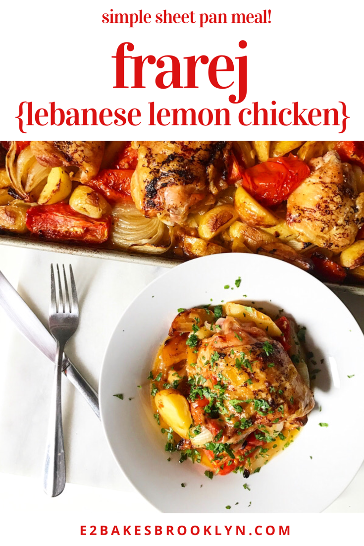 Frarej {Lebanese Lemon Chicken}