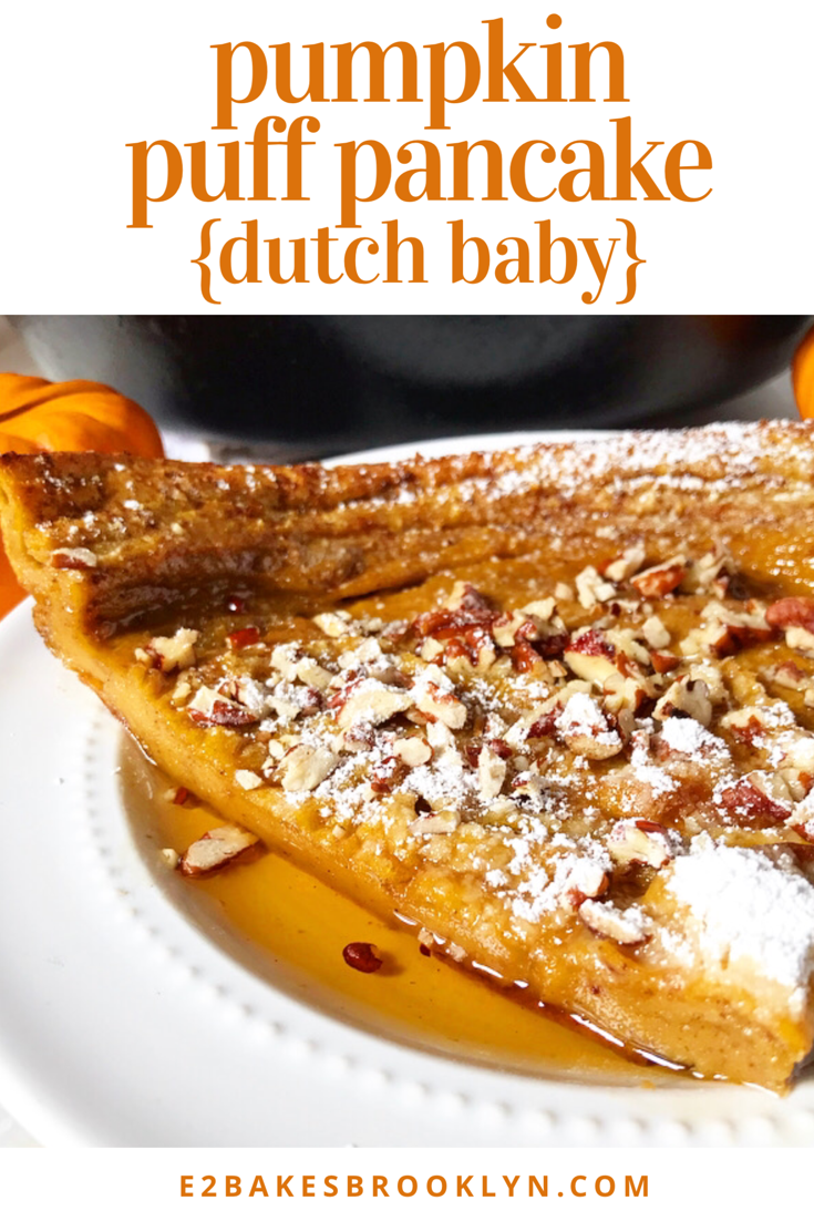 Pumpkin Puff Pancake {Dutch Baby}