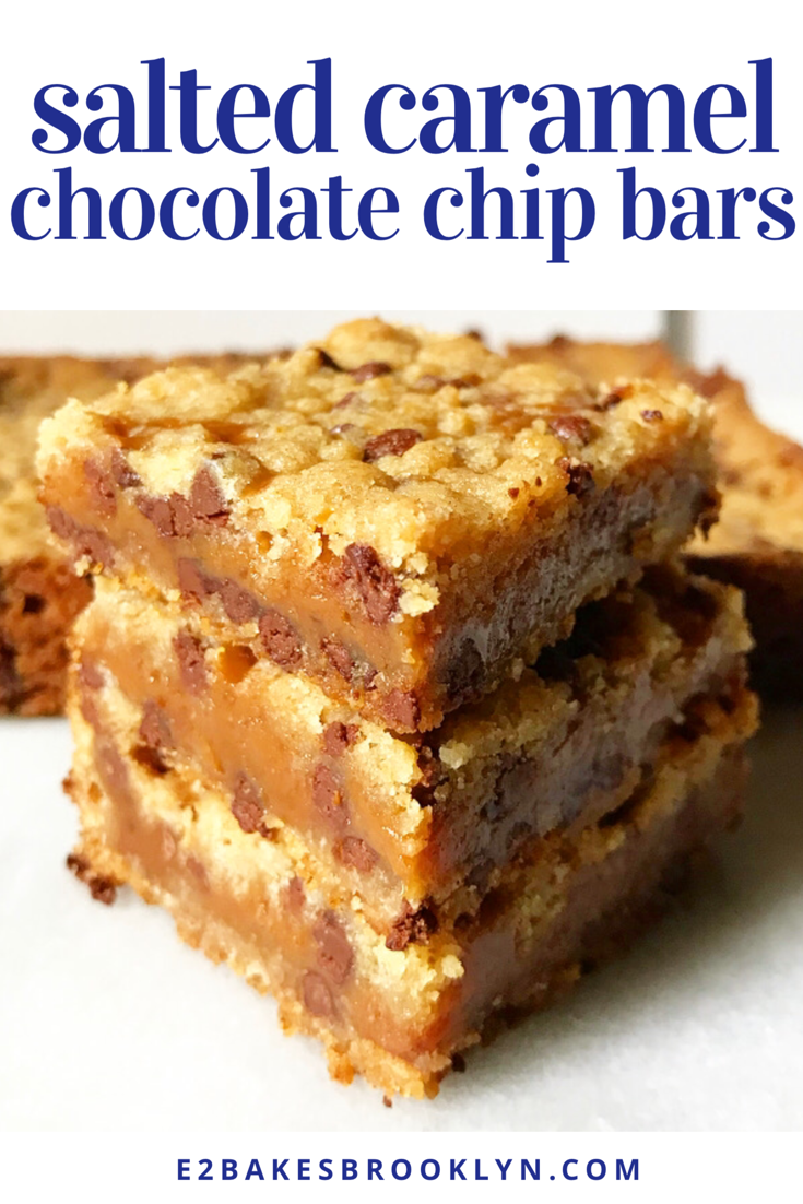 Salted Caramel Chocolate Chip Bars