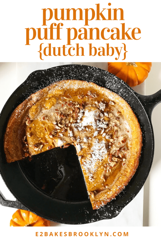 Pumpkin Puff Pancake {Dutch Baby}