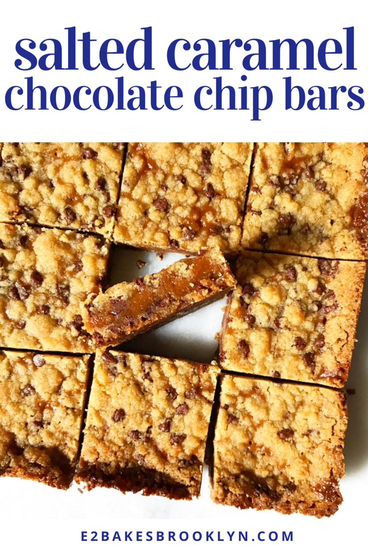 Salted Caramel Chocolate Chip Bars