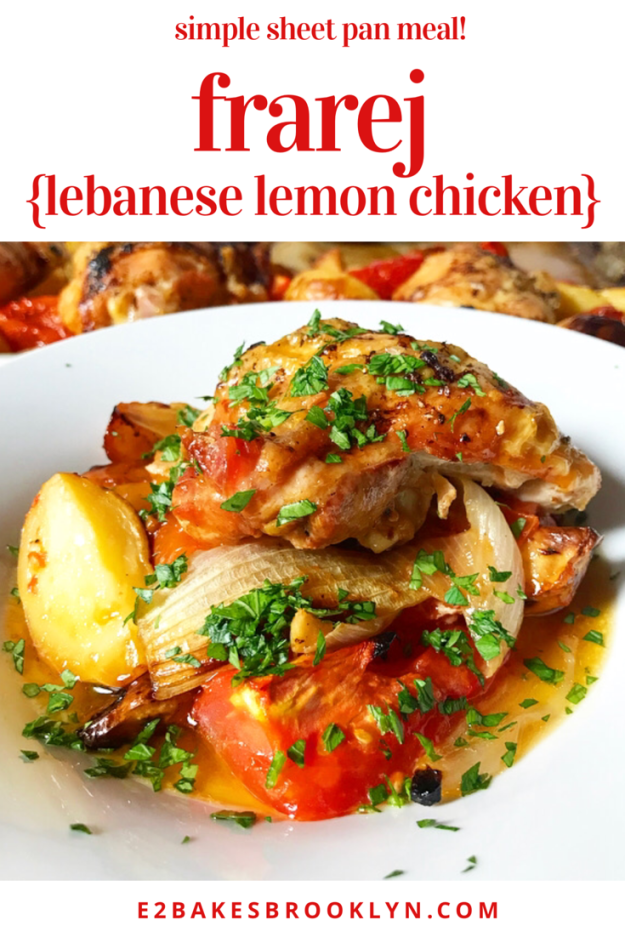 Frarej {Lebanese Lemon Chicken}