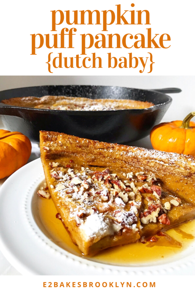 Pumpkin Puff Pancake {Dutch Baby}