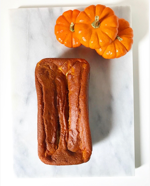 Cheesecake Swirled Pumpkin Bread