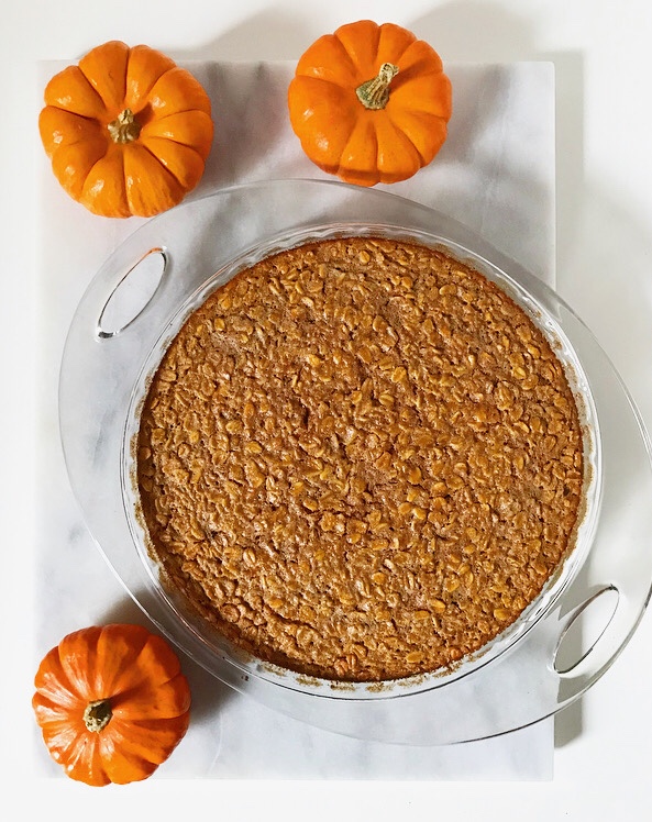 Pumpkin Baked Oatmeal {Gluten-Free}