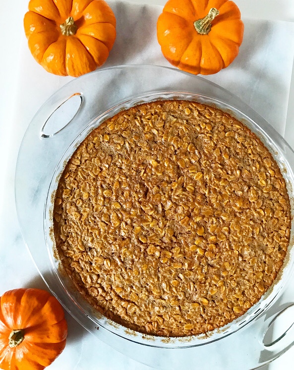 Pumpkin Baked Oatmeal {Gluten-Free}