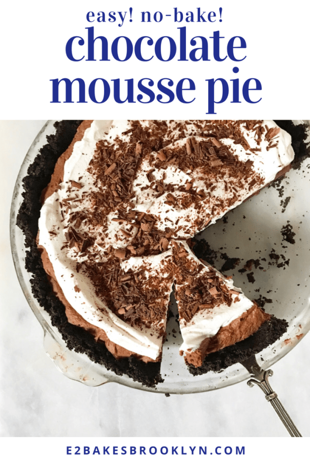 Chocolate Mousse Pie {No-Bake}