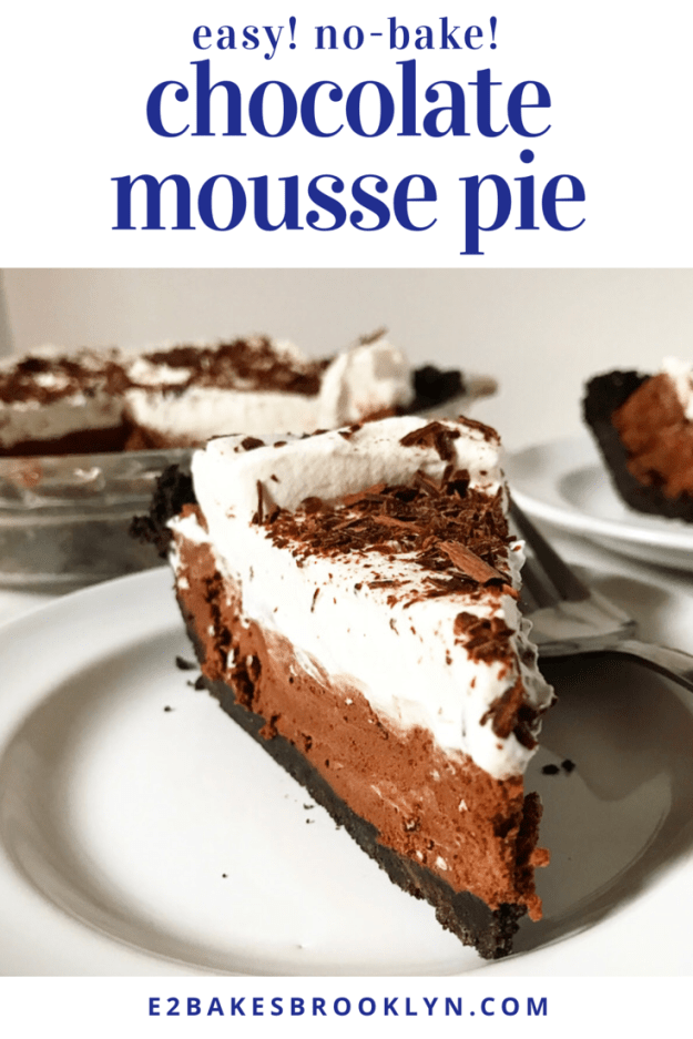 Chocolate Mousse Pie {No-Bake}