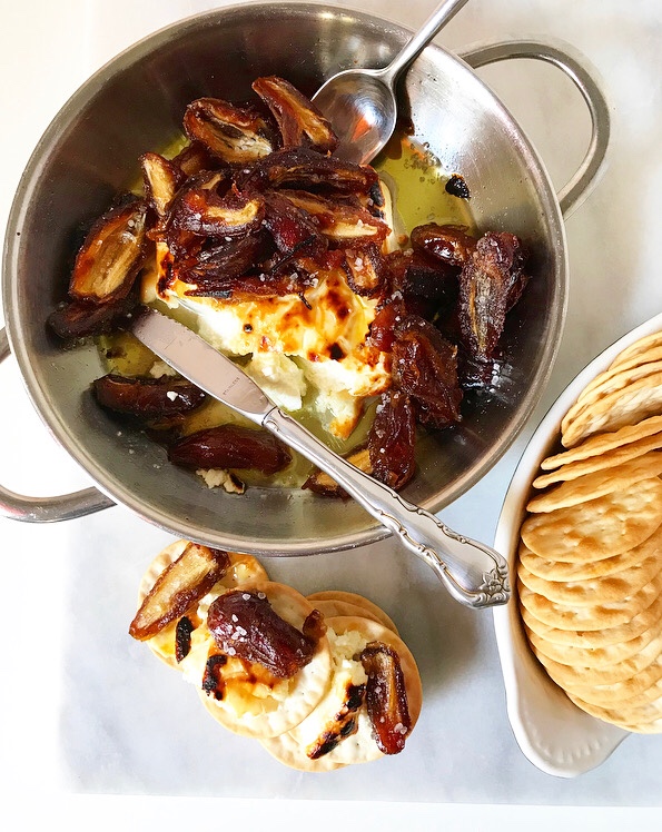 Baked Feta with Sautéed Dates