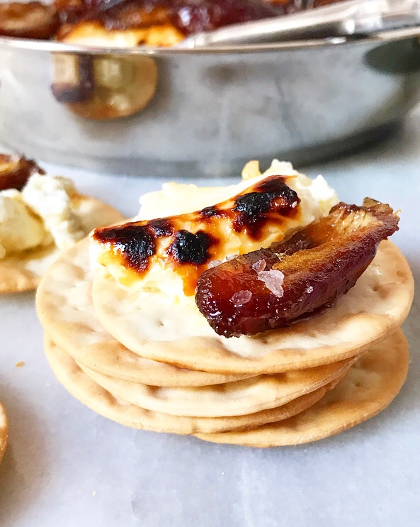 Baked Feta with Sautéed Dates