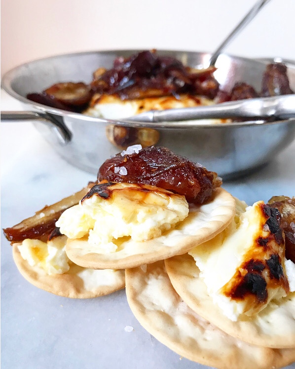 Baked Feta with Sautéed Dates