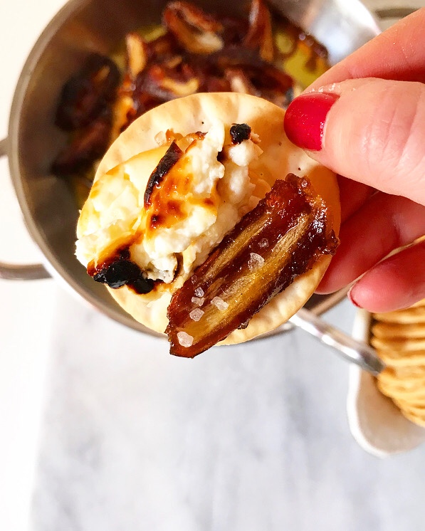 Baked Feta with Sautéed Dates