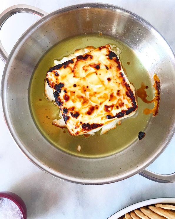 Baked Feta with Sautéed Dates