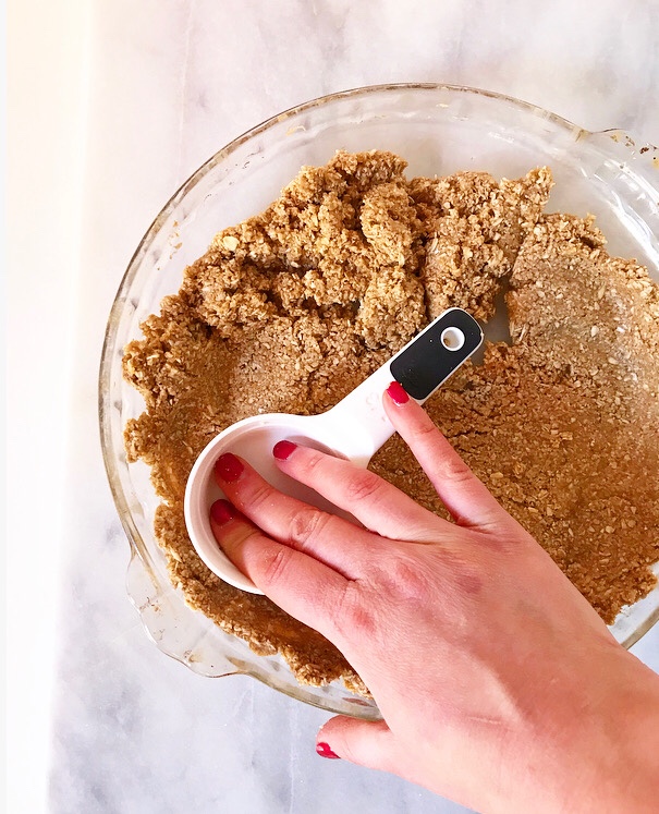 Buttermilk Pie with Oatmeal Crust {Gluten-Free}