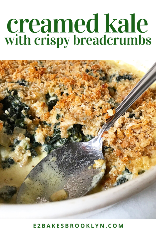Creamed Kale with Crispy Breadcrumbs