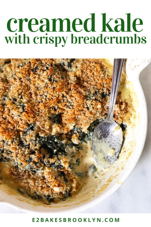 Creamed Kale with Crispy Breadcrumbs