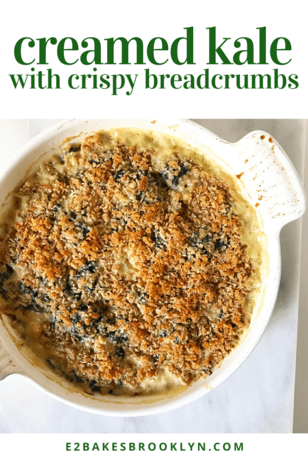 Creamed Kale with Crispy Breadcrumbs