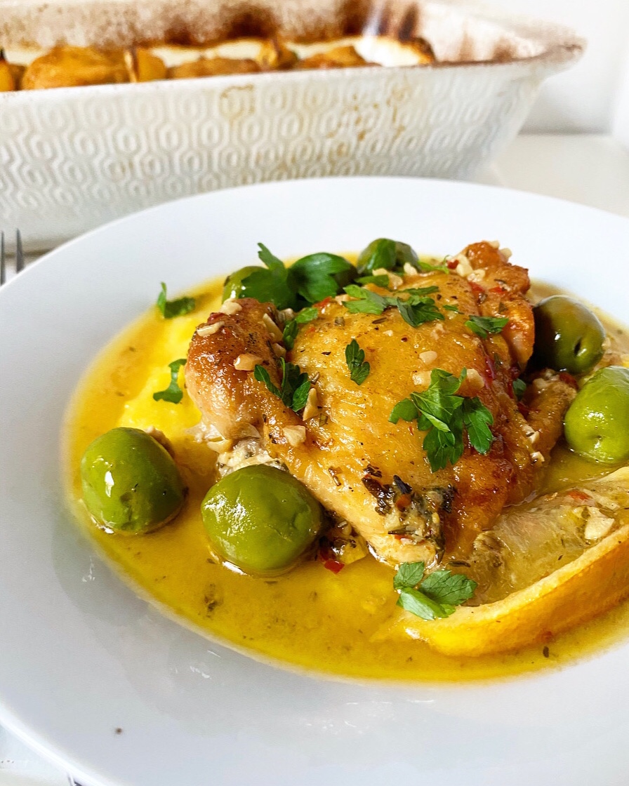 Chicken with Lemon & Olives
