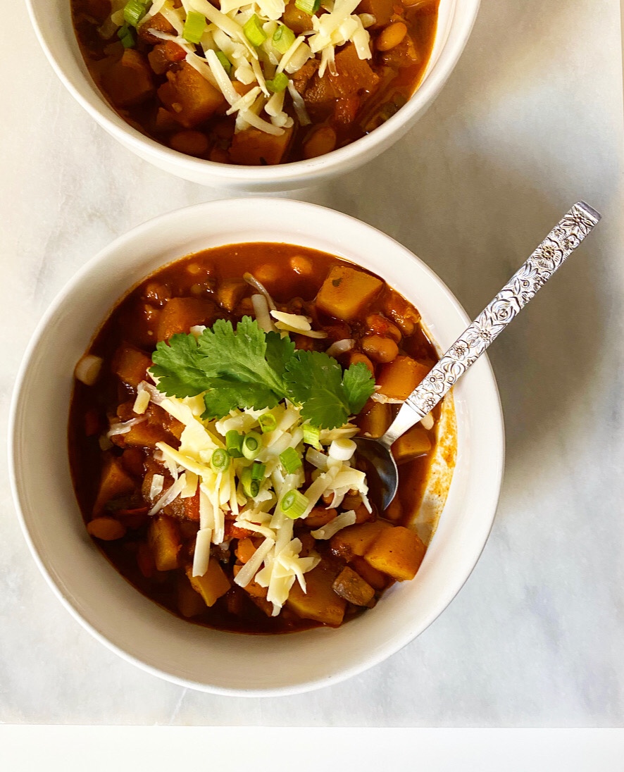 Butternut Squash Chili {Vegan}