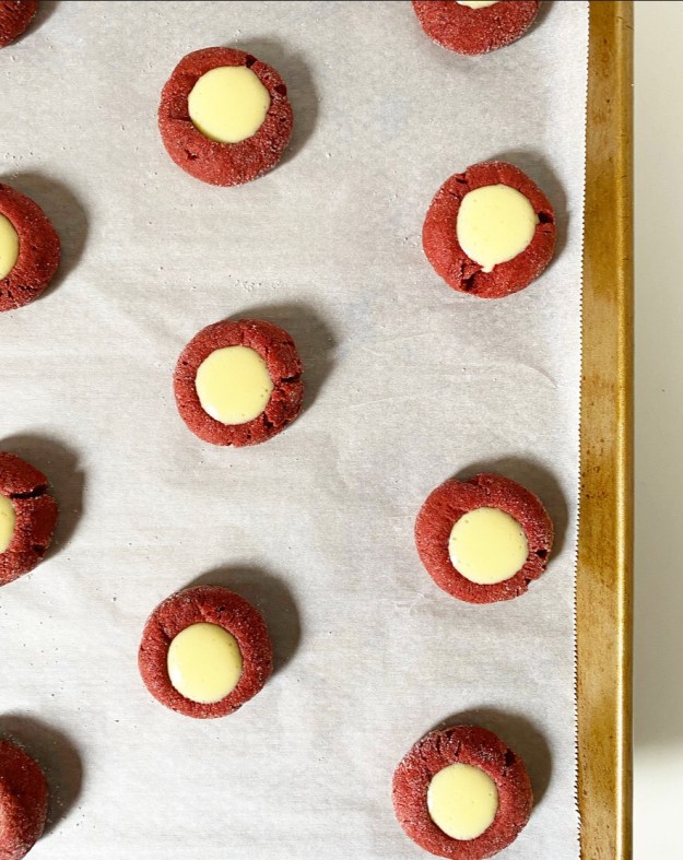 Red Velvet Cheesecake Thumbprints