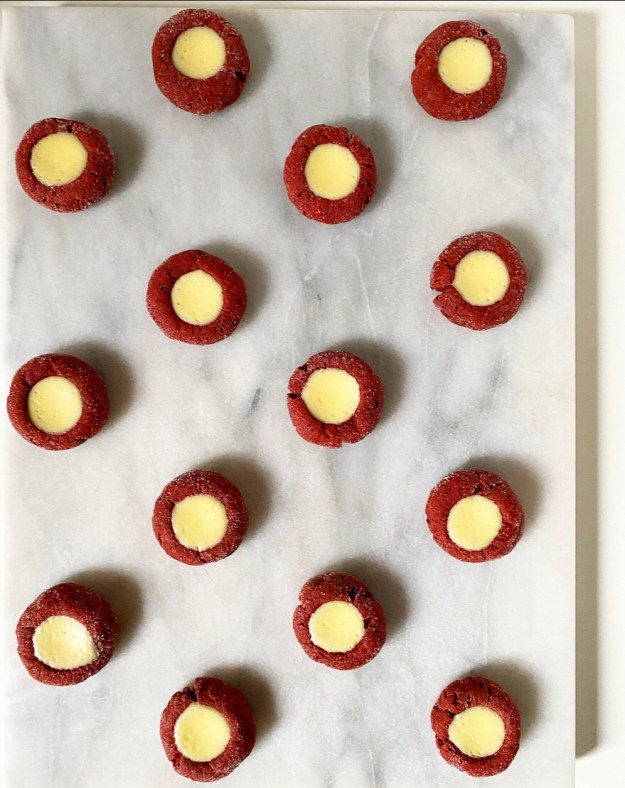 Red Velvet Cheesecake Thumbprints