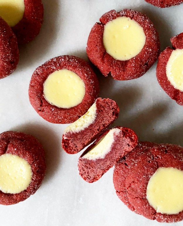 Red Velvet Cheesecake Thumbprints