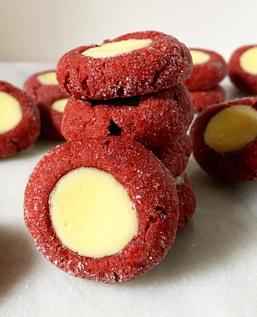 Red Velvet Cheesecake Thumbprints
