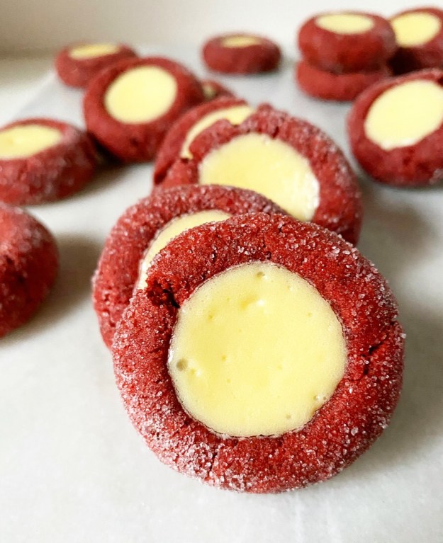 Red Velvet Cheesecake Thumbprints