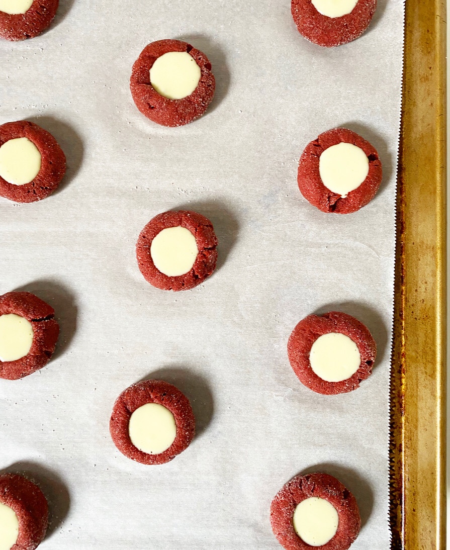 Red Velvet Cheesecake Thumbprints