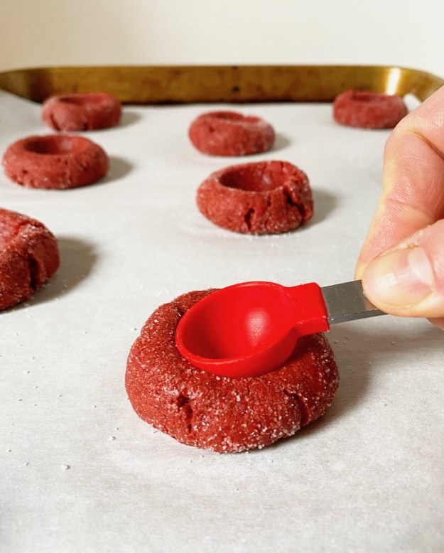 Red Velvet Cheesecake Thumbprints