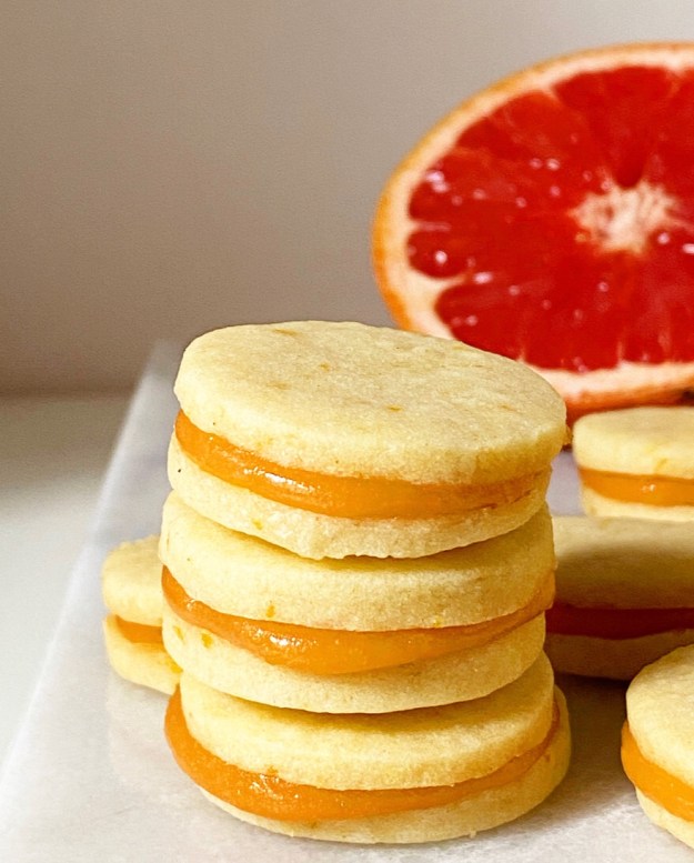 Grapefruit Sandwich Cookies