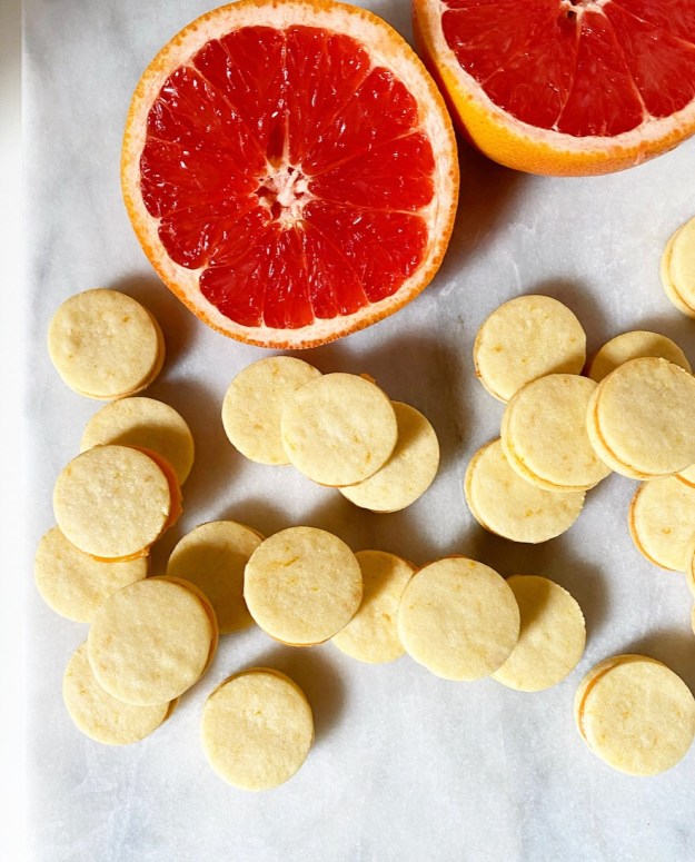 Grapefruit Sandwich Cookies