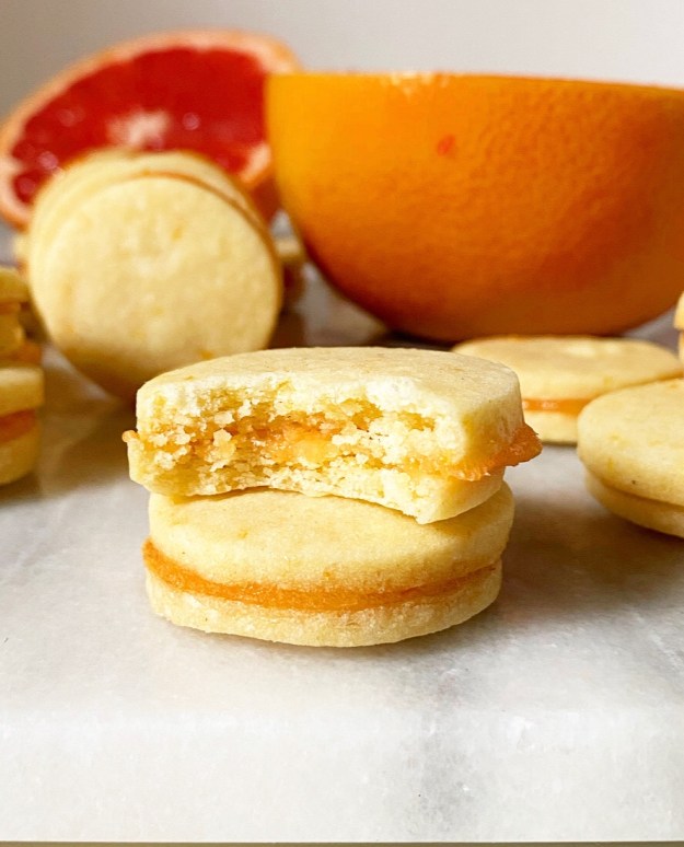 Grapefruit Sandwich Cookies