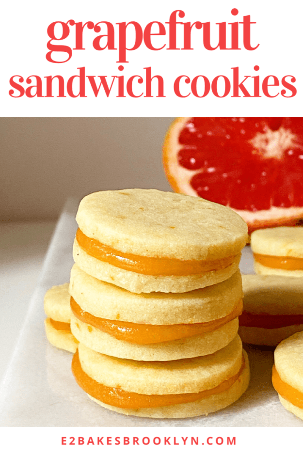 Grapefruit Sandwich Cookies