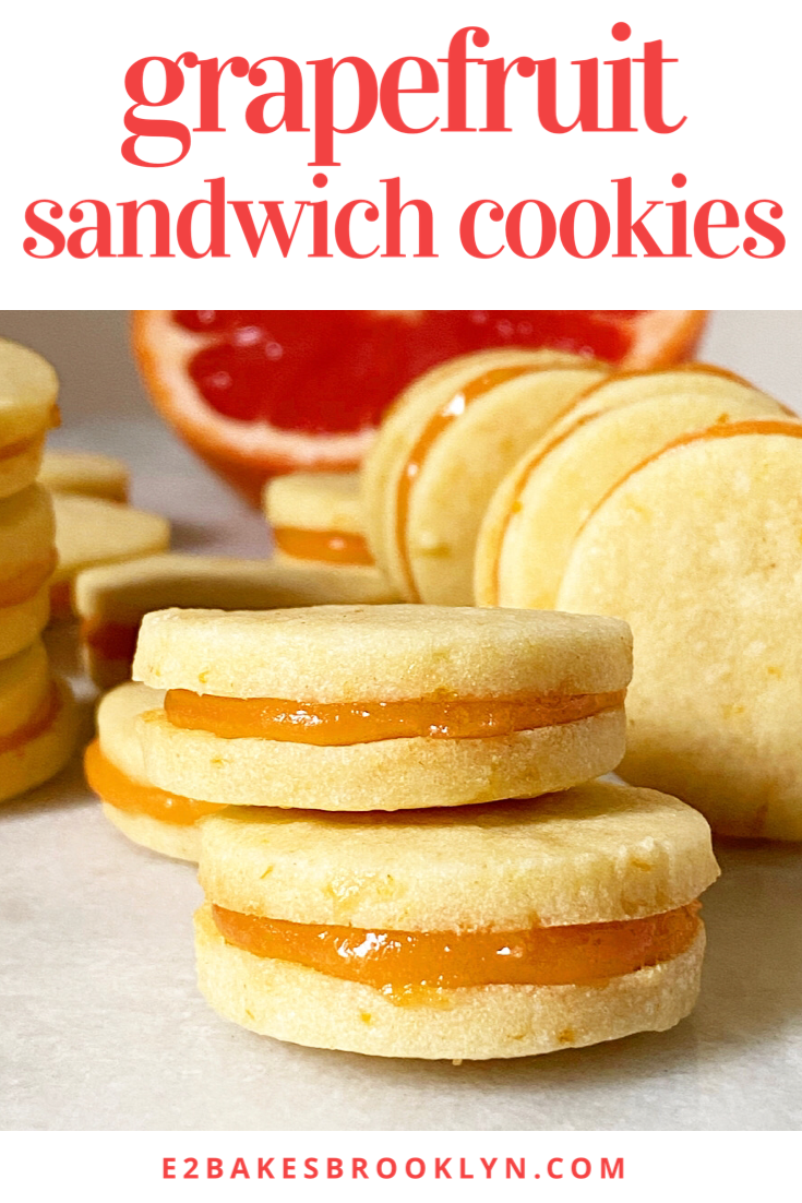 Grapefruit Sandwich Cookies