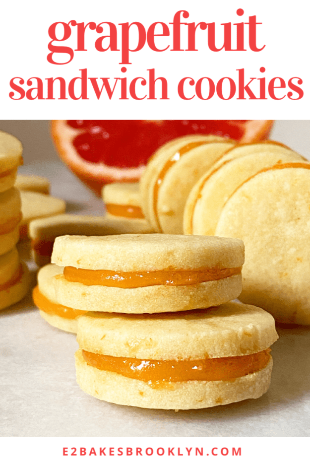 Grapefruit Sandwich Cookies